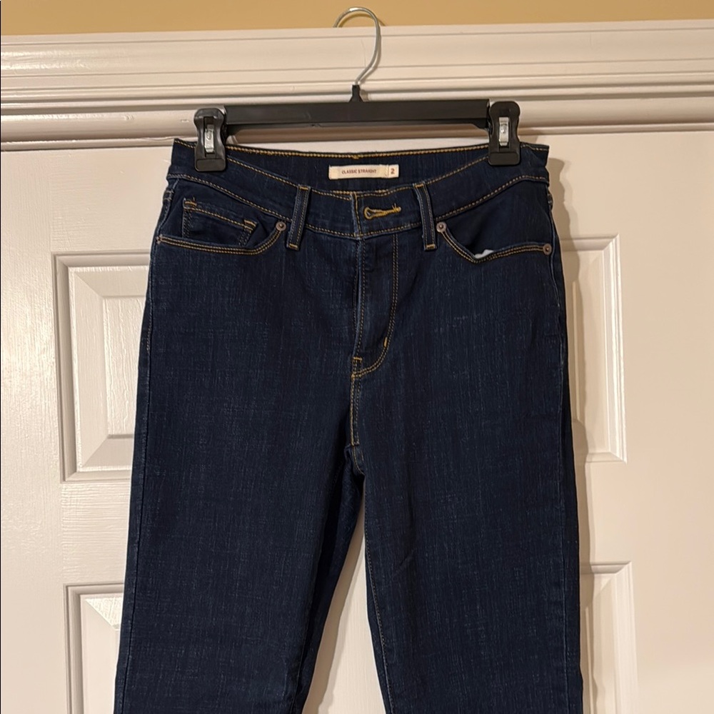 Levi's Blue Straight Leg Jeans Classic Style